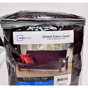 Mainstays Stretch Futon Cover Warm Chocolate 54 in Wide x 75 in Long New
